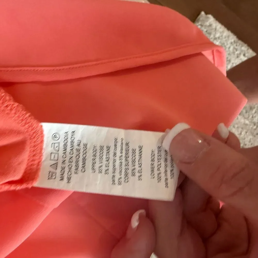 Michael Kors Coral Sleeveless Top, women’s small